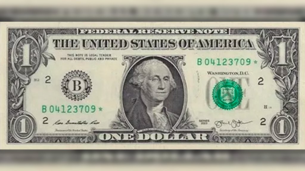 El curioso billete de U$S 1 que se vende en internet a $2.500.000