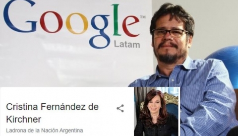 Ex director de Google sobre la denuncia de Cristina Kirchner: “me sorprende este tiroteo por algo que no es responsabilidad de la compañía”.
