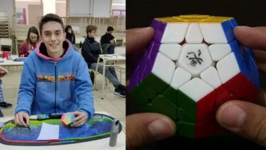 Quién es el argentino que rompió el récord mundial en Megaminx