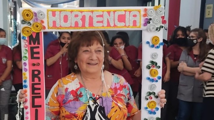 Hortencia Diaz, la abuela sanjuanina que terminó el secundario a sus 72 años