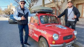 Dos marplatenses recorrieron la Argentina a bordo de un Fiat 600