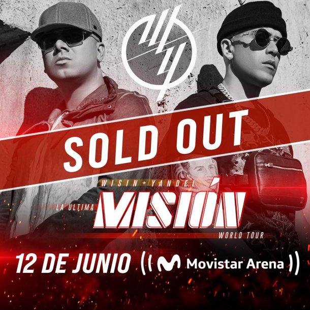 Wisin y Yandel agotaron en sólo horas las entradas para su último show en Argentina