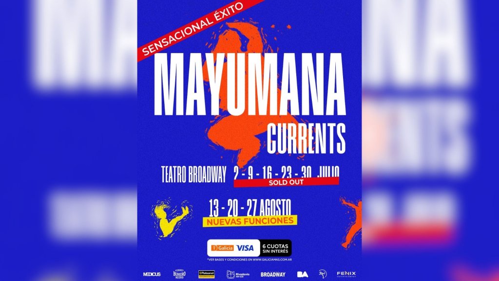 Mayumana vuelve a la Argentina con “Currents”: ritmo, energía y talento local en escena