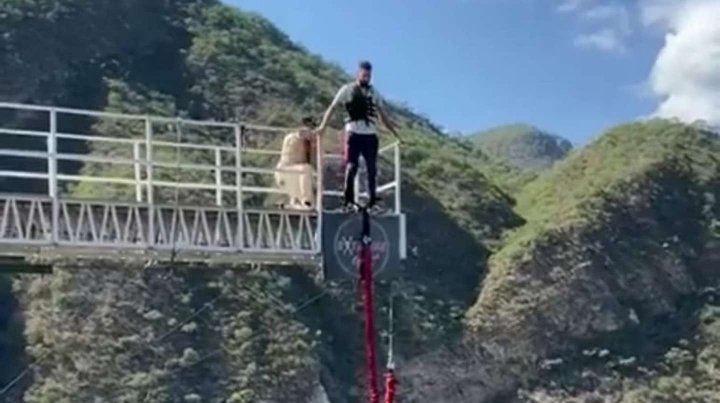 Bungee jumping en Salta: "Fue una caída libre de 40 metros"