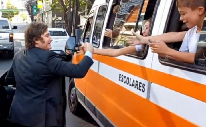 Gabriel, papá de Tobías, uno de los nenes que saludó Milei: &quot;Justo anoche me dijo ´Papá quiero conocer a Milei´&quot;