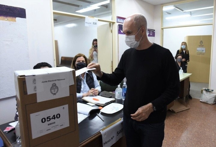 Horacio Rodríguez Larreta: “Esperamos que la gente se acerque a votar”