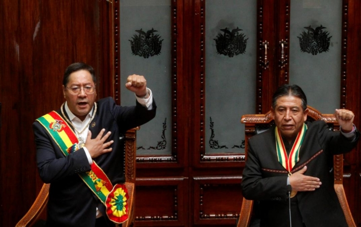 Luis Arce asume como presidente de Bolivia