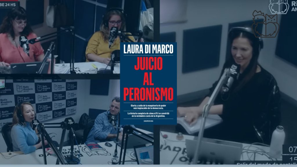 Laura Di Marco presenta su libro Juicio al peronismo: &quot;Cristina es muy inteligente para el mal, si lo hubiera usado para el bien sería otro país&quot;