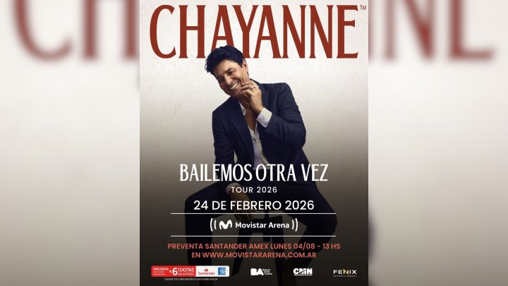 Chayanne vuelve a la Argentina con su tour “Bailemos Otra Vez”