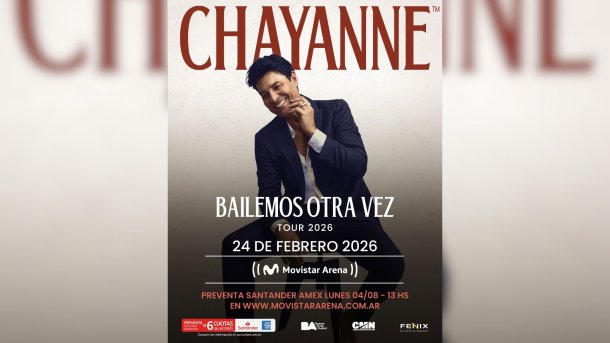 Chayanne vuelve a la Argentina con su tour “Bailemos Otra Vez”