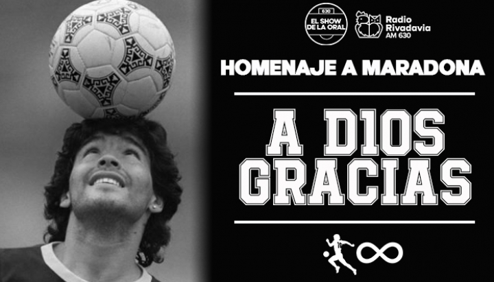 "A D10S GRACIAS": Programa homenaje a Diego Armando Maradona