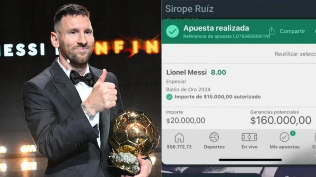 Notó que Messi pagaba mucho como ganador del Balón de Oro, pero apostó el año equivocado