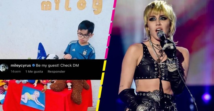Un nene vendía juguetes para conseguir las entradas para Miley Cyrus: La cantante lo vio y lo invitó gratis