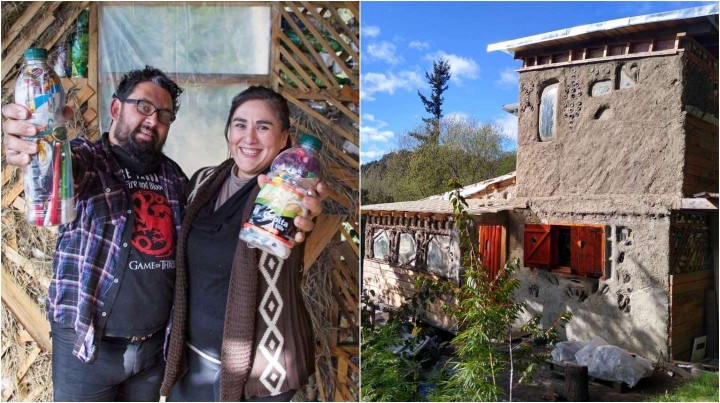 Construyeron su casa de Bariloche con barro para reducir el impacto ambiental