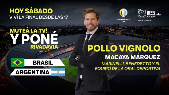 ¡Viví la final de la Copa América por Radio Rivadavia!