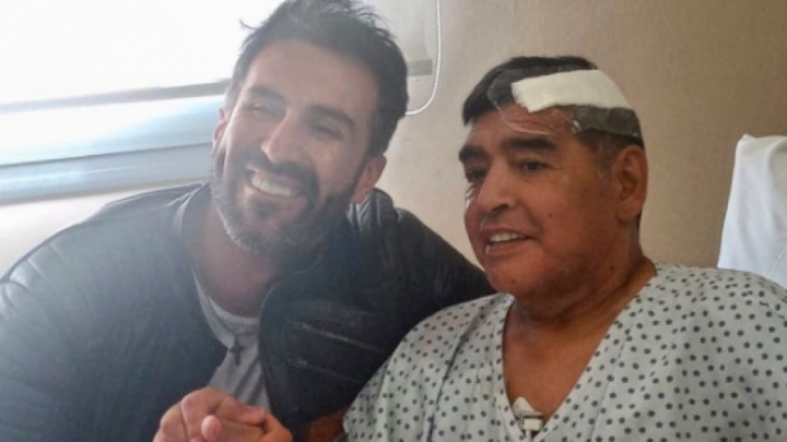 La primera imagen de Diego Maradona tras la operación