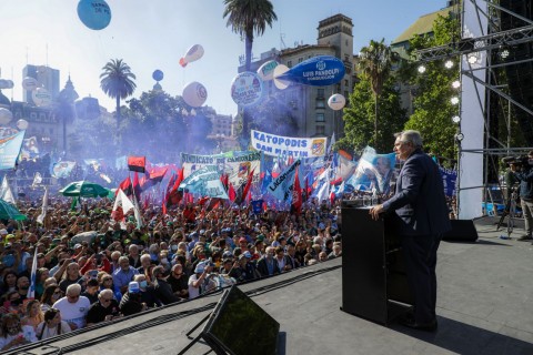 Alberto Fernández: "Escuché mucho estos días ´Si perdieron ¿Qué celebran?´ El triunfo no es vencer, sino es nunca darse por vencidos”