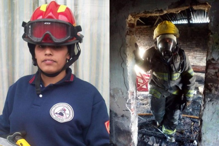 Sabrina Silva, la bombera voluntaria de Solano conocida por su valentía