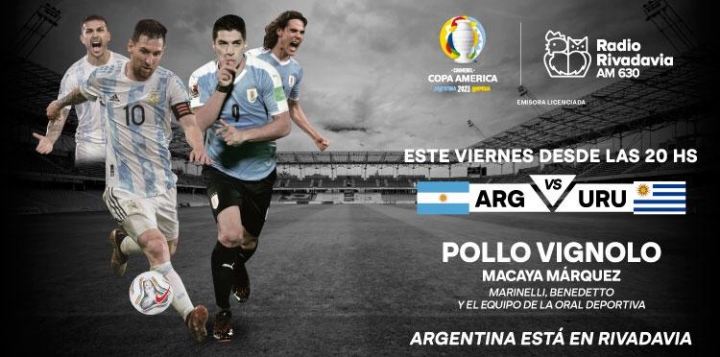 ¡La Selección Argentina irá en busca de su primer triunfo en la Copa América y lo vas a poder vivir por Radio Rivadavia!