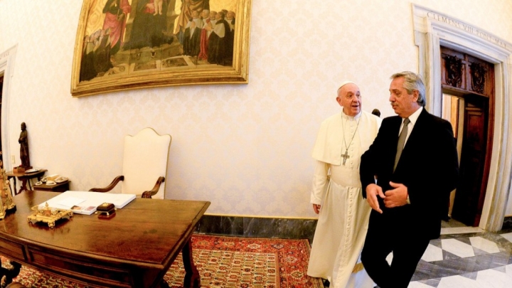 Alberto Fernández y el papa Francisco se reunieron durante 35 minutos