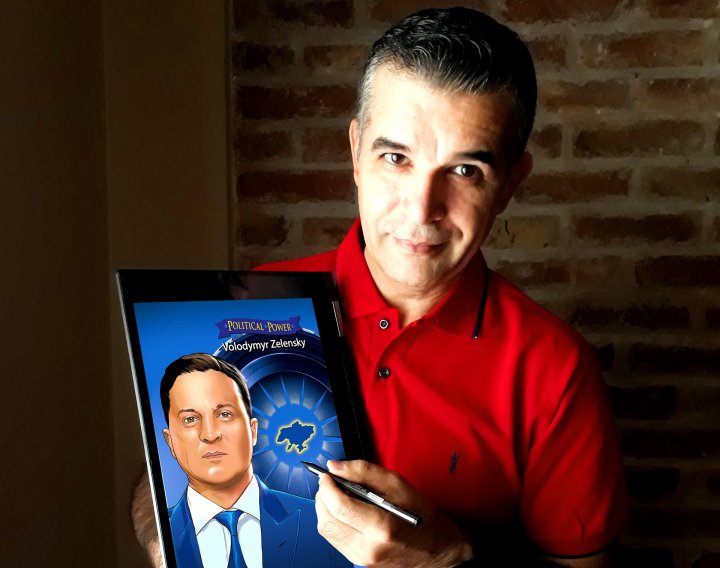 Pablo Martinena: &quot;La historieta de Volodímir Zelenski se trabajó con hermetismo durante 25 días