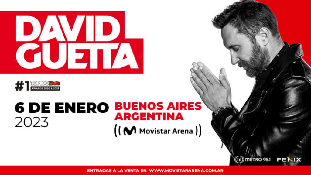 Con entradas agotadas, David Guetta dará un show único en el Movistar Arena