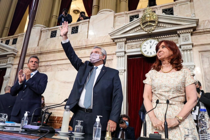 Alberto Fernández dio inicio a la Asamblea Legislativa en el Congreso 