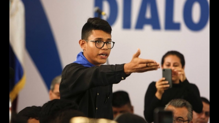 Lesther Alemán, el estudiante que enfrentó a Daniel Ortega: &quot;En Nicaragua hay una violación sistemática a los derechos humanos&quot;