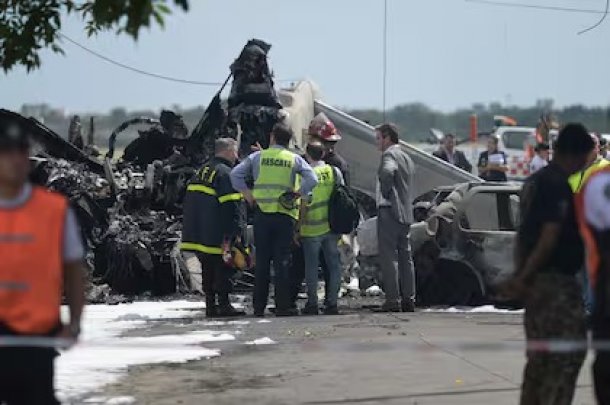 Cristian, testigo del accidente aéreo en San Fernando: "Vi venir el avión por el retrovisor"