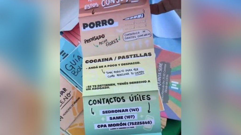 Padres Organizados de Morón expresaron su repudio sobre el folleto de consumo de drogas: “Perdimos la batalla”