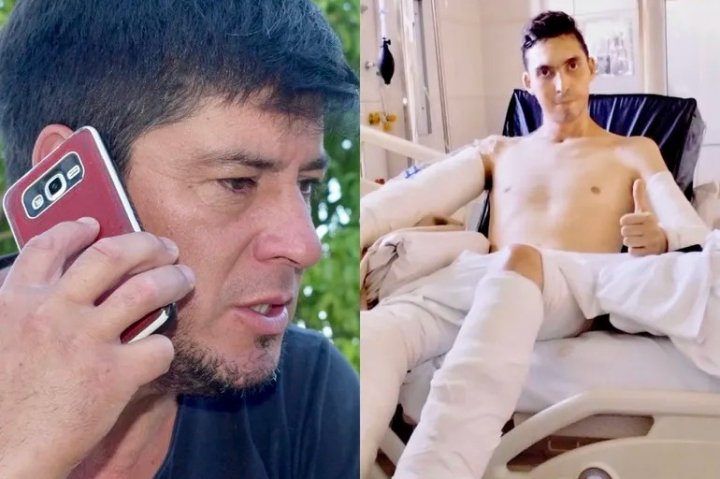 Alexis Giménez se estaba prendiendo fuego y se encontró con Daniel Valenzuela que le salvó la vida: &quot;Creo que Dios me hizo enocntrarme a Daniel, si no estaba ahí hoy no viviría, es mi heroe&quot;