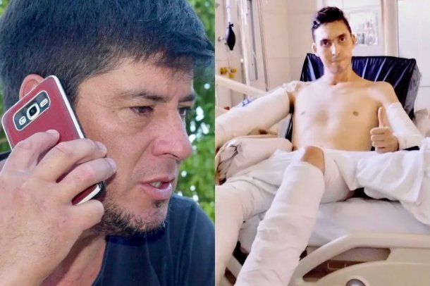 Alexis Giménez se estaba prendiendo fuego y se encontró con Daniel Valenzuela que le salvó la vida: "Creo que Dios me hizo enocntrarme a Daniel, si no estaba ahí hoy no viviría, es mi heroe"